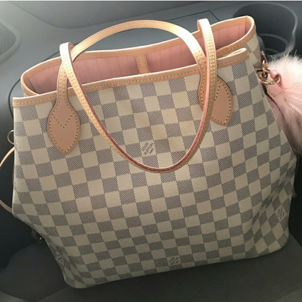 Authentic Louis Vuitton Neverfull MM Damier Azur
